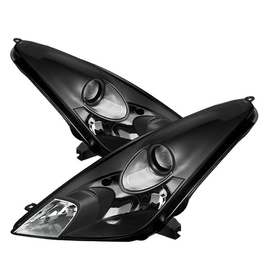 xTune Toyota Celica 00-05 Crystal Headlights Halogen Model Only Black HD-JH-TCE00-BK