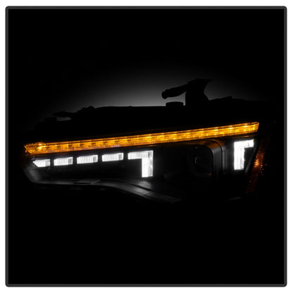 Spyder 13-17 Audi A5 HID Model Only Projector Headlights - Black (PRO-YD-AA513HIDSI-SEQGR-BK)