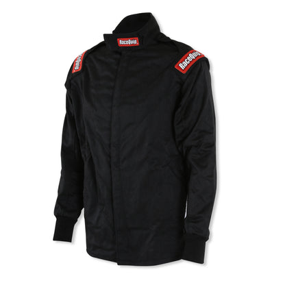 RaceQuip Black Chevron-5 Jacket SFI-5 - Medium