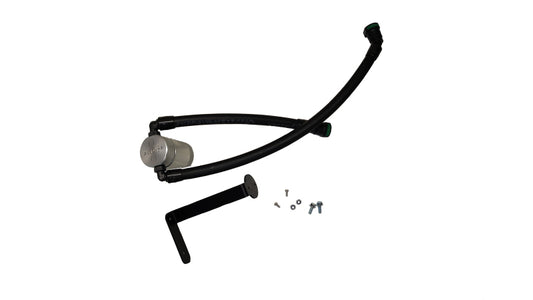 J&L 21-26 Ford F-150 5.0L Oil Separator 3.0 PCV Side - Clear Anodized