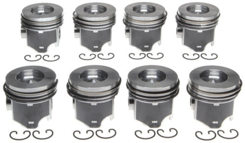 Mahle OE 06-09 6.0L Floating Pin GM Trucks Vin H 0.75MM Reduced Comp Piston Set (Set of 8)