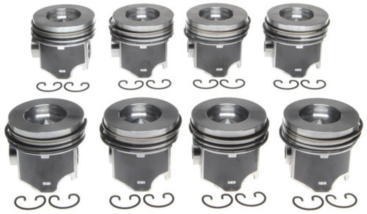 Mahle OE GMC Trk 395 6.5L Diesel 92-97 w/ Reduced Compression Distance by .010 Piston Set (Set of 8)