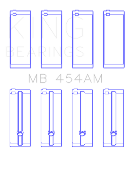 King Engine Bearings Suzuki G-10 (Size +0.75mm) Main Bearing Set