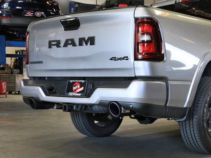 aFe Vulcan Series Cat-Back Exhaust System RAM 1500 2025 V6-3.0L (tt)- Black Tips