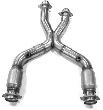 Kooks 99-04 Ford Mustang GT / Cobra 3in In x 2 1/2in OEM Out Cat SS X Pipe Kooks HDR Req