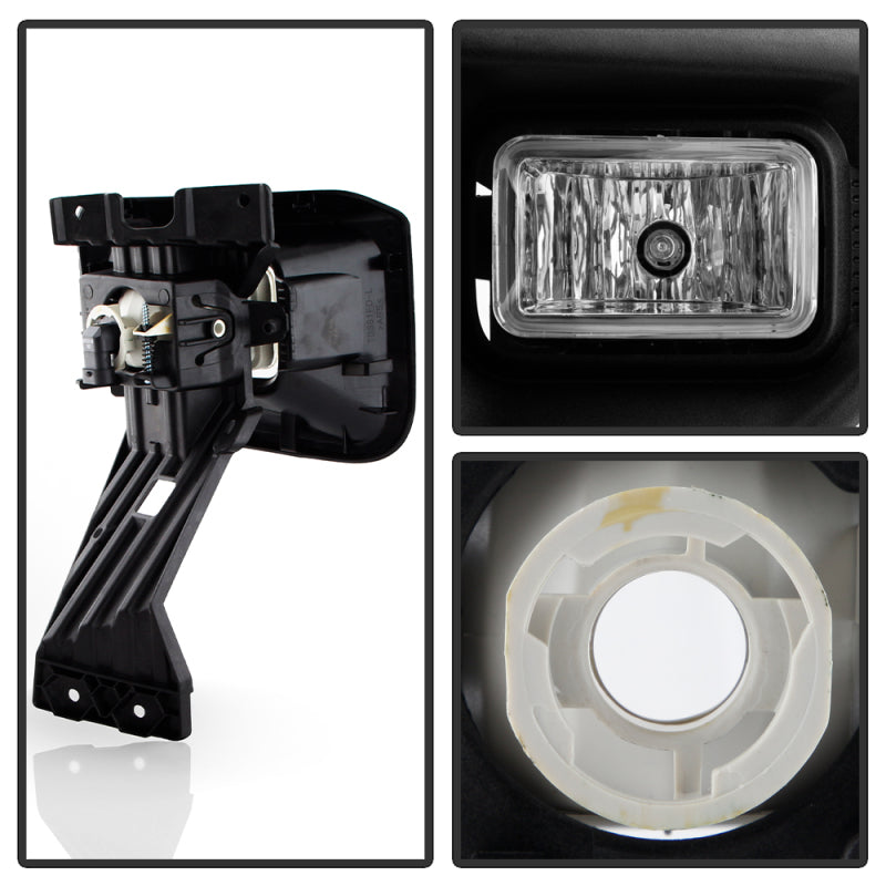 Spyder 20-22 Ford F250/F350 SD OEM Style LED Fog Lights w/Switch - Clear (FL-FF25020-C)