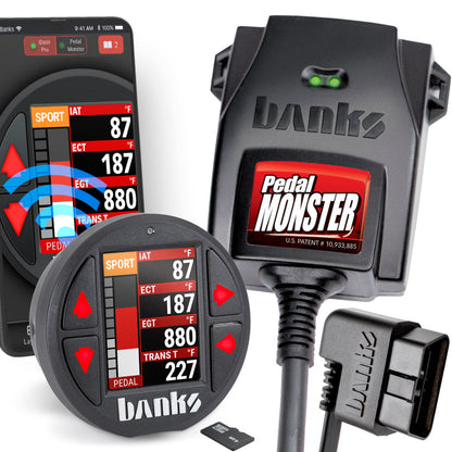 Banks Power Pedal Monster Kit Sumitomo TS 025 Sealed Series (Gray) 6-Way PM-07 With iDash Data Pro