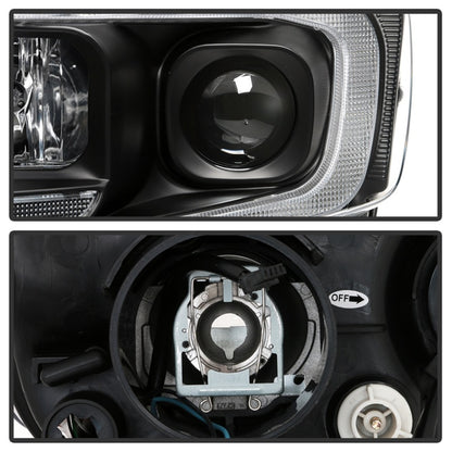 Spyder 11-13 Jeep Grand Cherokee (Xenon/HID Model Only) Light Bar Projector Headlights - Black