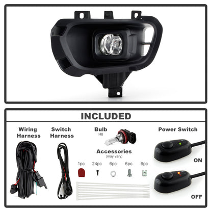 Spyder 19-23 Ford Ranger Halogen OEM Fog Lights w/Switch - Clear (FL-FR19-C)