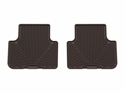 WeatherTech 17-25 Audi Q7 2nd Row Rear All-Weather Floor Mats - Cocoa