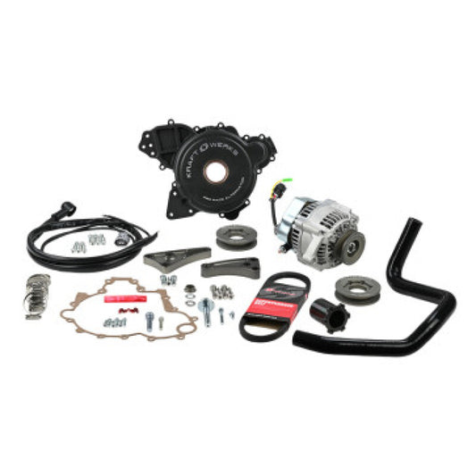 KraftWerks 22-24 Polaris RZR Turbo R 100 AMP Extreme Duty Alternator Kit