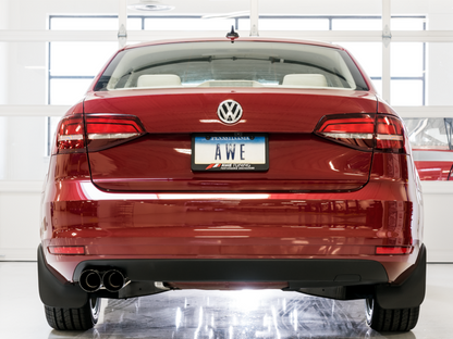 AWE Tuning 09-14 Volkswagen Jetta Mk6 1.4T Track Edition Exhaust - Diamond Black Tips