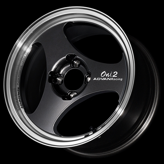 Advan ONI2 15x7.0 / +30 Offset / 4x100 / 63mm Bore / Machining and Black Gunmetallic