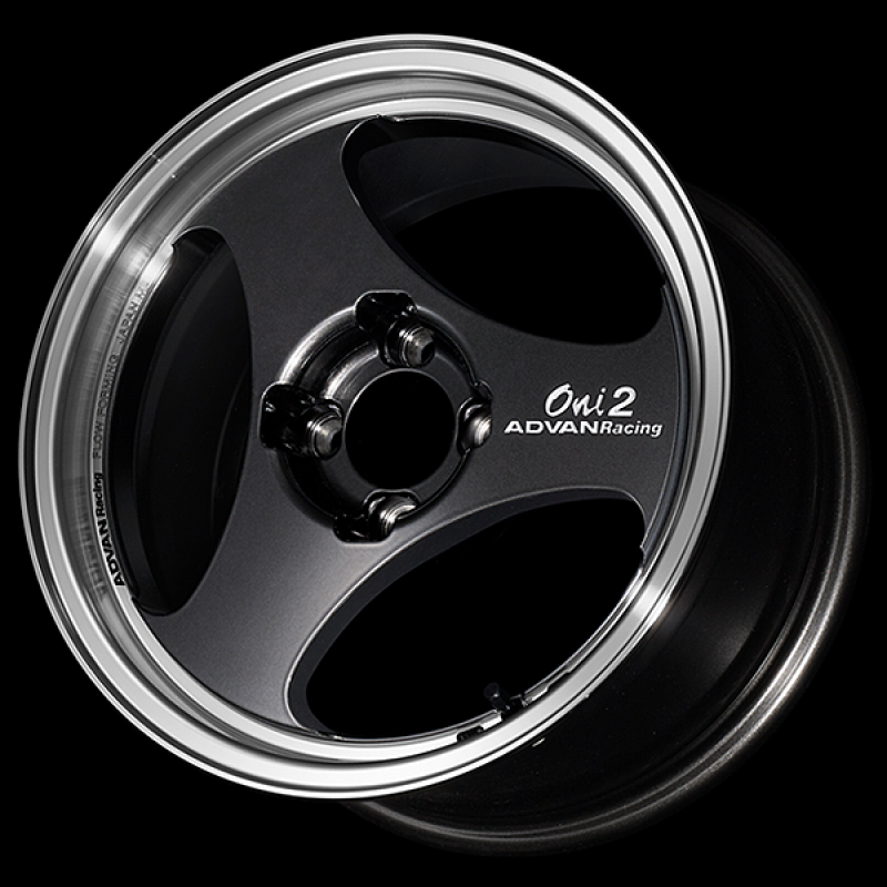 Advan ONI2 15x6.0 / +38 Offset / 4x100 / 63mm Bore / Machining and Black Gunmetallic