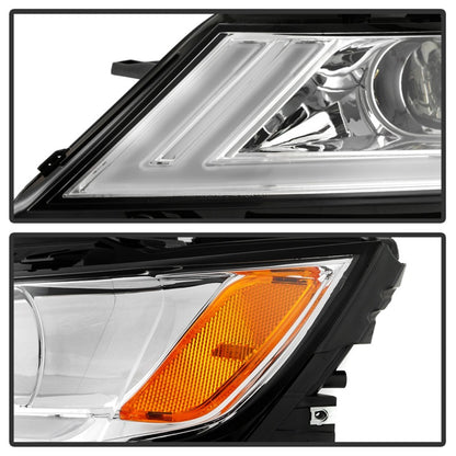 xTune 14-18 Chevy Impala (Excl Limited) DRL Halogen Proj Headlights - Chrm (PRO-JH-CIM15-LB-C)