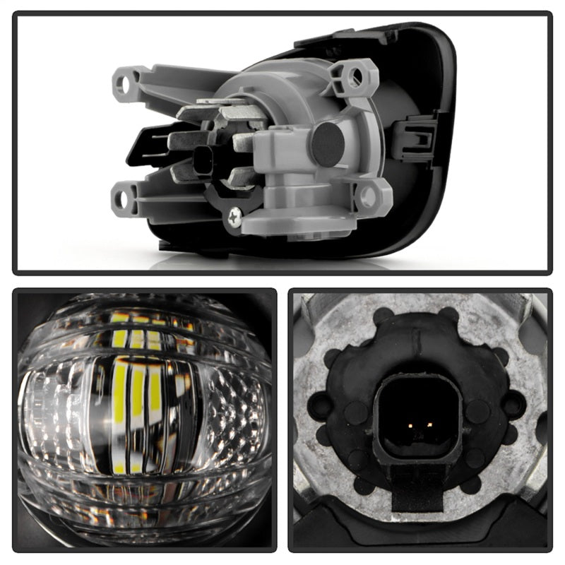 Spyder 21-23 GMC Yukon (Excl AT4) OEM Full LED Fog Lights w/Switch - Clear (FL-GY21-LED-C)