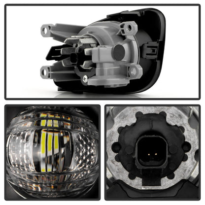 Spyder 21-23 GMC Yukon (Excl AT4) OEM Full LED Fog Lights w/Switch - Clear (FL-GY21-LED-C)