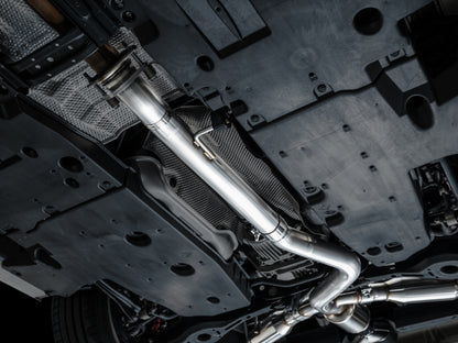 AWE Tuning 23-24 Toyota GR Corolla Track Edition Cat-Back Exhaust - Chrome Silver Tips