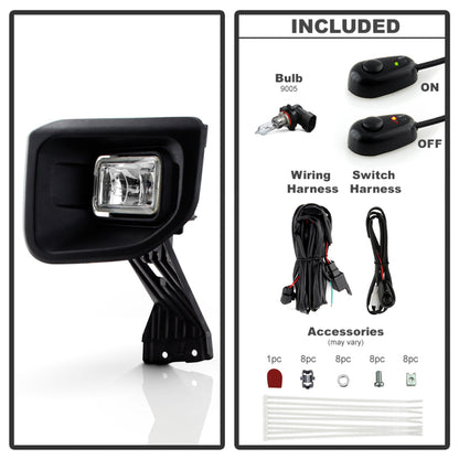 Spyder 20-22 Ford F250/F350 SD OEM Style LED Fog Lights w/Switch - Clear (FL-FF25020-C)