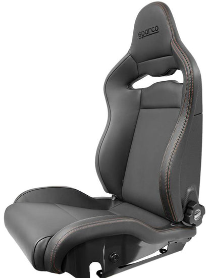 Sparco Seat SPX Special Edition Black/Red w/ Matte Carbon Shell - Right