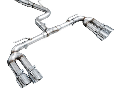 AWE Tuning 22-24 Audi 8Y S3 Track Edition Exhaust - Chrome Silver Tips