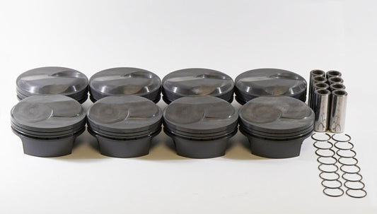 Mahle Chevy Big Block 600cid 4.605Bore 4.5Stk 6.385Rod 0.990Pin Forged Dome PowerPak Pistons