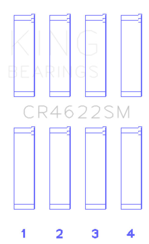 King Engine Bearings Subaru Fb20 (Size +0.25mm) Connecting Rod Bearing Set