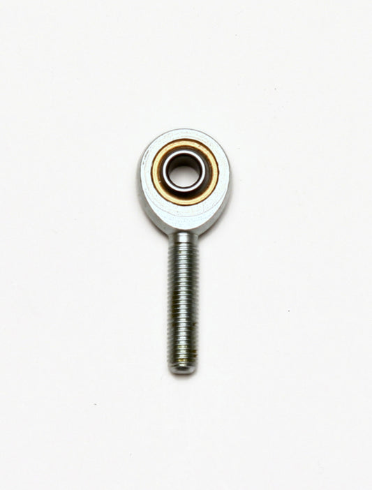 Wilwood bearing rod end male 1/4 ball ID 1/4-28 X1.00 ext. thd 3/8 width ptfe insert