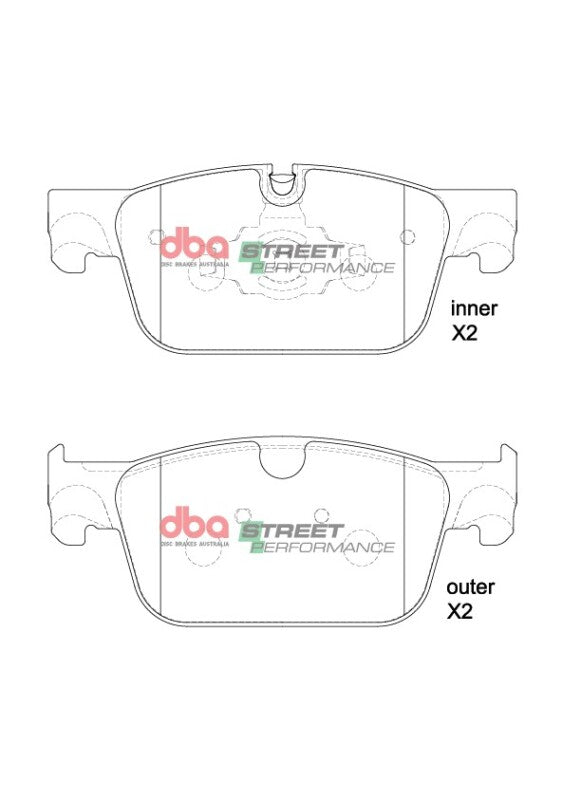 DBA 19-22 Volvo S60 (322mm Front Rotor) Rotor Front SP Performance Brake Pads