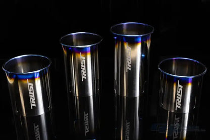 GReddy Titanium Trust PE-TR Tip L 110MM x 115MM - Titanium Burnt Finish