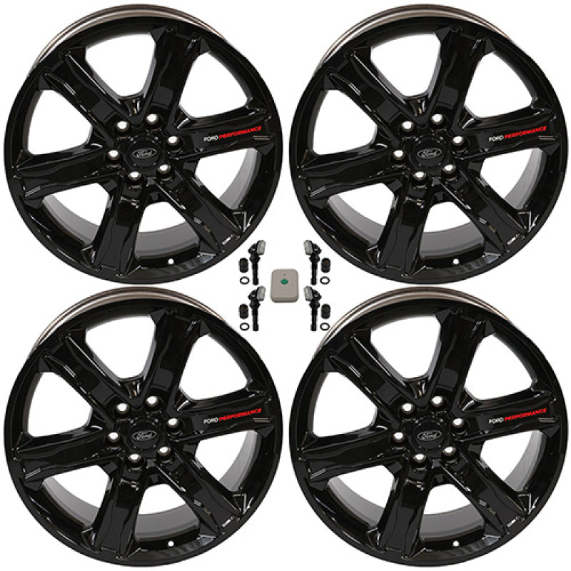 Ford Racing 2024 F-150 22x9.5in Gloss Black Wheel Kit