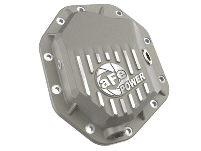 aFe 19-25 GM Trucks Front Diff Cover - Raw w/ Machined Fins