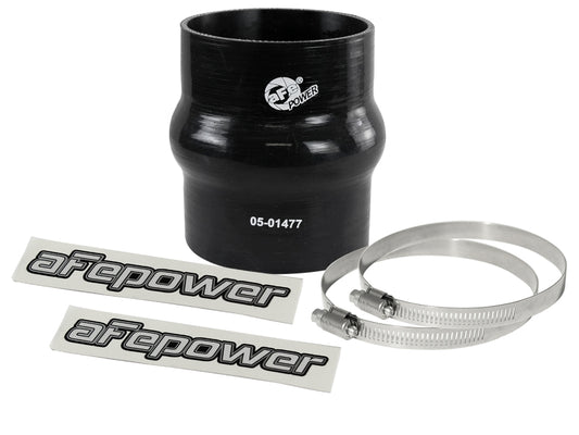 aFe Magnum FORCE Intake Coupling Kit (3-1/8 IN ID x 4 IN L) Straight Coupler w/ Hump - Black