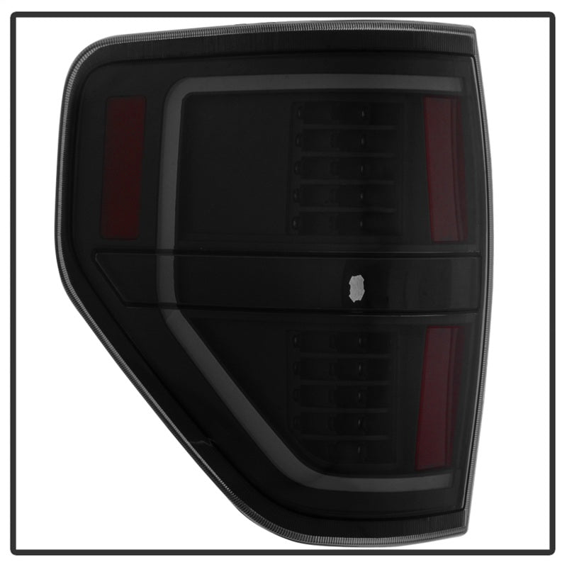 xTune 09-14 Ford F-150 Light Bar LED Tail Lights - Black Smoke (ALT-JH-FF15009-LBLED-BSM)