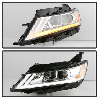 xTune 14-18 Chevy Impala (Excl Limited) DRL Halogen Proj Headlights - Chrm (PRO-JH-CIM15-LB-C)