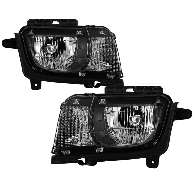 xTune 10-13 Chevrolet Camaro OEM Style Halogen Headlights - Black (HD-JH-CCAM10-OE-BK)