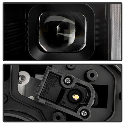 Spyder 18-21 VW Golf Halogen Model Only High-Power LED Headlights - Black (PRO-YD-VG17HALAP-SBGR-BK)