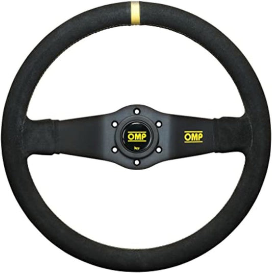 OMP Rally Dished Steering Wheel 350mm - Small Suede (Black)
