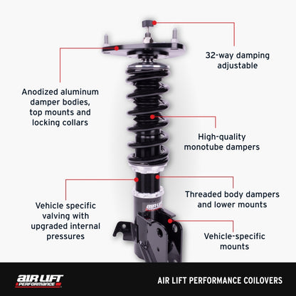 Air Lift Performance 18-24 Toyota Camry 2.5L (XV70 Platform) Coilover Kit