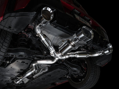 AWE Tuning 23-24 Toyota GR Corolla Track Edition Cat-Back Exhaust - Chrome Silver Tips