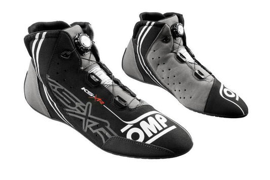 OMP KART SHOES KS-X FIA 8877-2022 BLACK/GREY/FLUO YELLOW SIZE 34