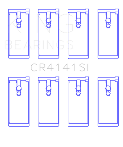 King Engine Bearings Isuzu 4Zb1/4Zd1/G130/G161/G201 (Size +0.75mm) Connecting Rod Bearing Set