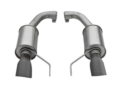 Roush 15-17 Mustang GT Black Tip Axle Back Exhaust