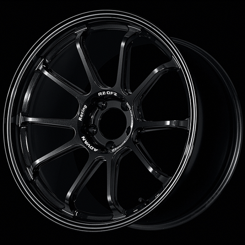 Advan RZ-DF2 19x9.5 / +38 Offset / 5x114.3 / 73mm Bore / Racing Titanium Black