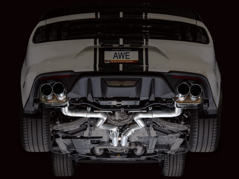 AWE Tuning 18-23 S550 Mustang GT SwitchPath Exhaust - Chrome Silver Tips