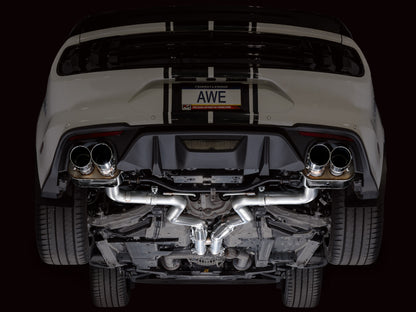 AWE Tuning 18-23 S550 Mustang GT SwitchPath Exhaust - Chrome Silver Tips