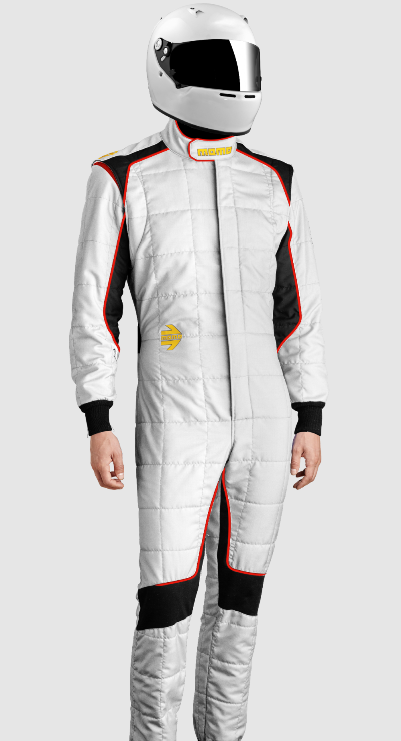 Momo Corsa Evo Driver Suits Size 64 (SFI 3.2A/5/FIA 8856-2000)-White