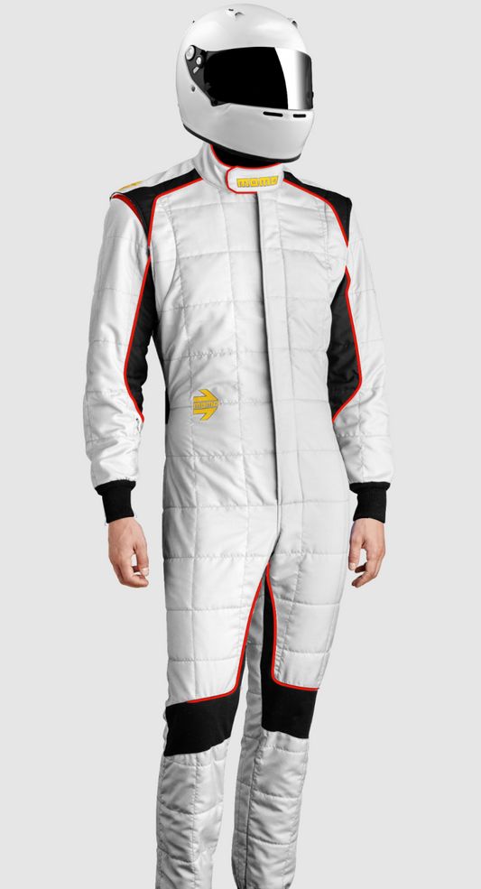 Momo Corsa Evo Driver Suits Size 56 (SFI 3.2A/5/FIA 8856-2000)-White