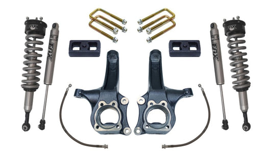 MaxTrac 15-18 Chevrolet Colorado 2WD 6.5in/3in MaxPro Elite Spindle Lift Kit w/FOX Shocks