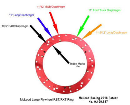 McLeod Racing RST HD Twin - For Large Diameter Flywheel - Red Ring - 1-3/16 x 18 Spline